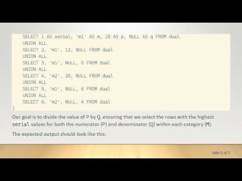 How to Use Data in Other Columns for Calculations with SQL P and Q Values
