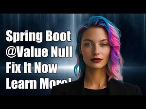 Spring Boot: @Value returns always null
