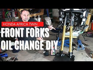 HONDA MOTORCYCLE FRONT FORK OIL CHANGE DIY