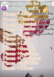 Love matches for the Pisces ♓️ zodiac sign part 2 | Zodaic astro insightful