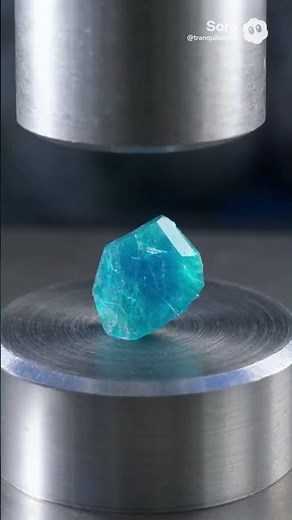 破壊の連鎖！🧊 カラフルな天然石を連続でプレスするASMRが気持ちいい (Most Satisfying Consecutive Crushing)