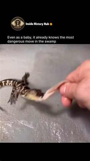 Inside History Hub on Instagram: "The "death roll" is a biological masterclass in rotational mechanics. While it looks like a simple spin, the physics involved is a complex "zero angular momentum turn"—the same principle used by astronauts to reorient themselves in space without pushing off a solid object. Follow @insidehistoryHub for more The behavior is 100% instinctual. Biologists have observed hatchlings, even those raised from eggs in a lab without ever seeing an adult, perform perfect roll