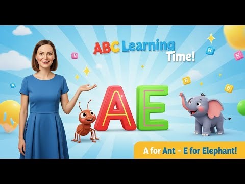 Learn The ABC Phonic Song with ANT as Your First Lesson-ABC Songs, ABCD, Nursery Rhymes, Baby Song