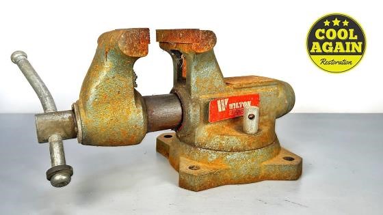 I restored a rare Wilton vice from 1989 🛠️