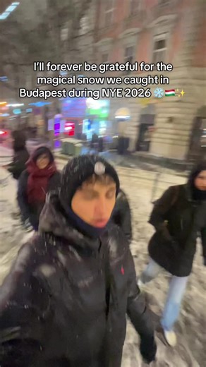 Magic of New Year's Eve Snow in Budapest 2026