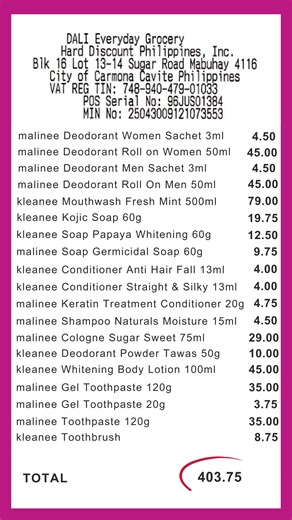 52K views · 343 reactions | Meet the winner for our Personal Care Grocery Haul: Guess the Bill challenge! Congratulations to our winner - please send us a message for the details on how to claim your DALI-mazing prize 拾 Abangan ang susunod na grocery haul challenge! #MasMuraSaDALI #GuessTheBill | DALI Everyday Grocery | Facebook