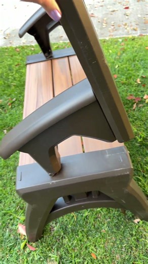 Small patio? This is the kind of furniture that helps 👏 The Convert-A-Chair from QVC works as a