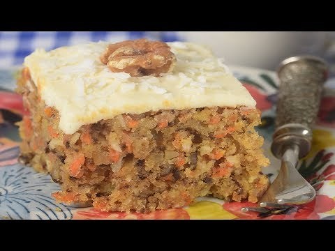 Carrot Sheet Cake Recipe Demonstration - Joyofbaking.com