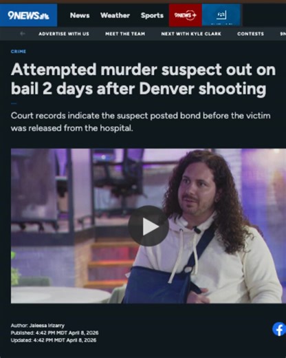 🚨𝗧𝗵𝗶𝘀 𝗶𝘀 𝘂𝗻𝗮𝗰𝗰𝗲𝗽𝘁𝗮𝗯𝗹𝗲 𝗮𝗻𝗱 𝗰𝗼𝗺𝗽𝗹𝗲𝘁𝗲𝗹𝘆 𝗮𝘃𝗼𝗶𝗱𝗮𝗯𝗹𝗲.In Denver, Anthony Apodaca is charged with first degree attempted murder after shooting Nico Francis in the neck. 𝗝𝘂𝘀𝘁 𝘁𝘄𝗼 𝗱𝗮𝘆𝘀 𝗹𝗮𝘁𝗲𝗿 the suspect was released on $75,000 bond with only home confinement and a GPS monitor.𝗧𝗵𝗲 𝘃𝗶𝗰𝘁𝗶𝗺 𝗶𝘀 𝗻𝗼𝘄 𝘁𝗲𝗿𝗿𝗶𝗳𝗶𝗲𝗱 𝗳𝗼𝗿 𝗵𝗶𝘀 𝗹𝗶𝗳𝗲 𝘄𝗵𝗶𝗹𝗲 𝘁𝗵𝗲 𝗺𝗮𝗻 𝗮𝗰𝗰𝘂𝘀𝗲𝗱 𝗼𝗳 𝘁𝗿𝘆𝗶𝗻𝗴 𝘁𝗼 𝗸𝗶𝗹𝗹 𝗵𝗶𝗺 𝘄𝗮𝗹𝗸𝘀 𝗳𝗿𝗲𝗲.Thi