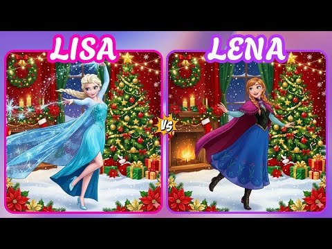 👑💙 Lisa or Lena: Elsa vs Anna – Crystal Cool or Warm Royal? ❄️✨