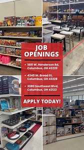 ✨ Join Our Team at Ohio Thrift! ✨ We’re looking for Keyholders who are ready to lead and shine in a fun retail environment. Love thrifting and working with people? This is your chance! 📍 Locations: - 1881 W. Henderson Rd, Columbus, OH 43220 - 4340 W. Broad St, Columbus, OH 43228 - 3080 Southwest Blvd, Columbus, OH 43123 💼 Position: Keyholders Apply today and make a difference in our community-focused stores! 🛍️ #NowHiring #OhioThrift #RetailJobs #OnTrendOnBudget #columbus #columbusohio #NowHi