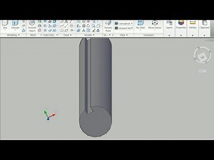 How to draw shaft with keyway in AutoCAD