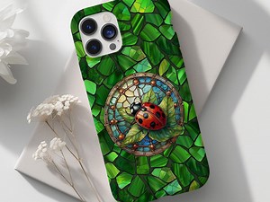Étui de téléphone robuste en vitrail coccinelle, housse de protection - Etsy France