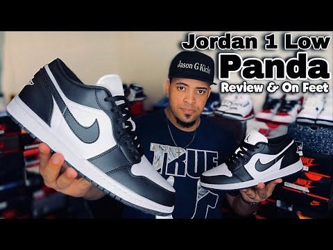 Early !! W Jordan 1 Low (Black & White) Panda 🐼 Review and On Feet