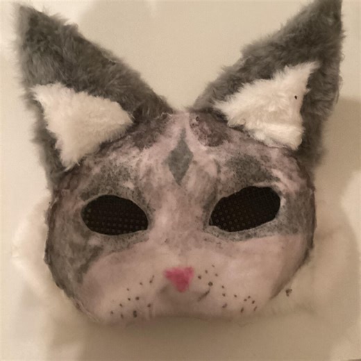 Gray Cat Mask for Therians, Otherpaw, Just a Costume, or Furrys - Etsy