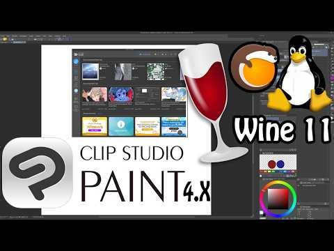 Clip Studio 4.X on Linux - Wine 11 using Lutris