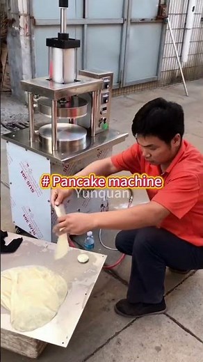 Well-cooked and medium-cooked pancakes can be made by this machine.#Pancake making machine