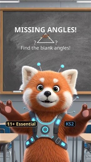 Solve Triangle Angles IN SECONDS! 🤯 | SATs & 11+ Maths