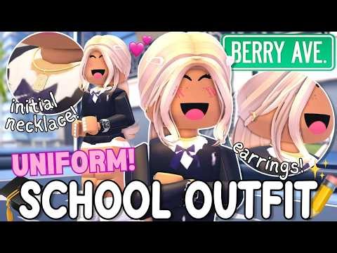 Simple Girl SCHOOL UNIFORM TUTORIAL & OUTFIT CODES For Berry Avenue!
