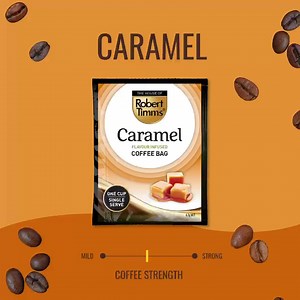 From the first whiff of the distinctive and sweet coffee aroma, you’ll be obsessed with this full-bodied coffee paired with a natural caramel flavour 朗☕️ Experience Robert Timms Flavour Infused Coffee Bags today, each one individually sealed for freshness and brews in minutes. Discover more and shop today via the link below ⬇️ www.bit.ly/ShopRobertTimms | The House of Robert Timms | Facebook