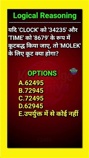 Coding Decoding Question and answers 🔥 ..#codingdecoding #logicalreasoning #currentaffairs