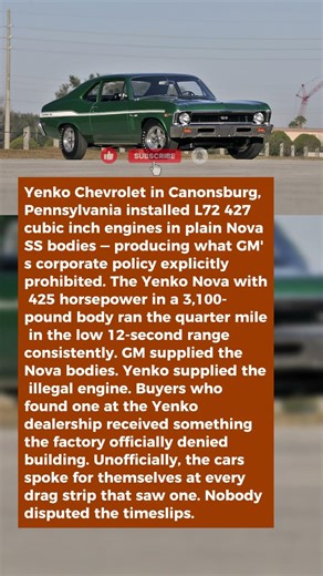 This Chevy Nova Had a 427 That Chevy Wouldn't Build — So a Dealer Built It and Changed Everything