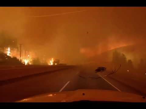 Dashcam Video of Highway 5 in BC, Sept 3, 2025