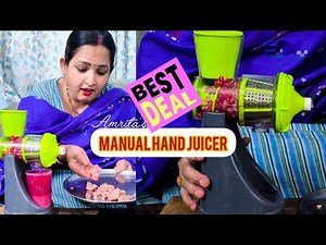 Hand Juicer Machine | Juice Maker For Home | Handy Fruits & veggies Juicer | Unboxing use & review