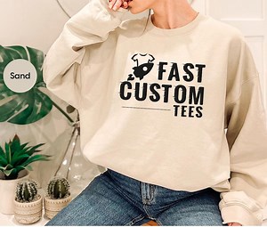 Crewneck Custom Sweatshirt, Trendy Custom Hoodie, Unisex Custom Long Sleeve Shirts, Custom Text Shirts, Personalized Hoodie, Custom Design - Etsy