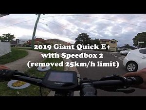 Giant Quick E+ 2019 with Speedbox2 (25km/h removed)