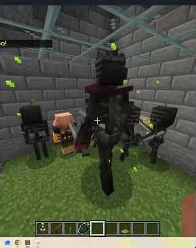Mutated Villager、original mob vs Mutated wither skeleton、original mobs (Bmu, mba)