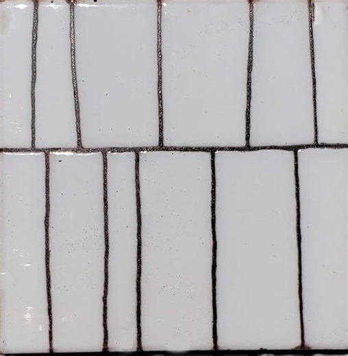 Thatch Mid-century Modern White Backsplash Tiles Handmade 6x6 Price per Piece - Etsy