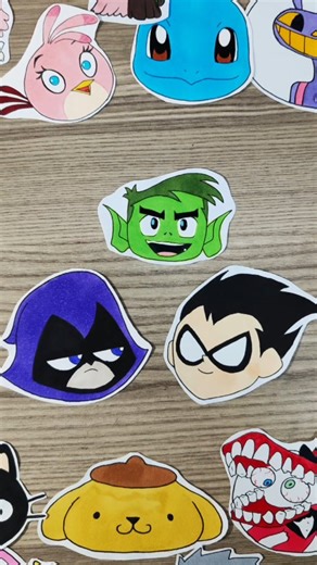 Art Drawing Tutorial on Instagram: "Raven 🐦‍⬛Robin🥷 Beast guy👹 Drawing #teentitans #cartoonnetwork #easydrawing #kidsart #viral"