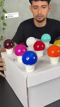 Make white bulbs into different colors with the help of nail paint