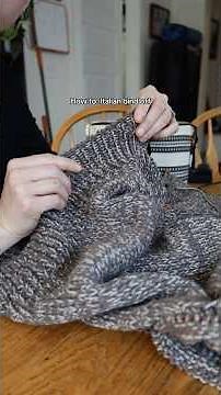 How to: Italian bind off #howtoknit #knittingtutorial