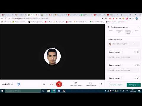 Crear grupos de trabajo en google meet