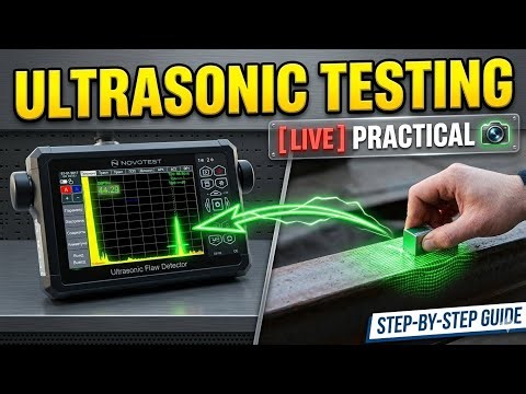 Ultrasonic Flaw Detector (UT) Live Practical | How to Find Defects in Metal