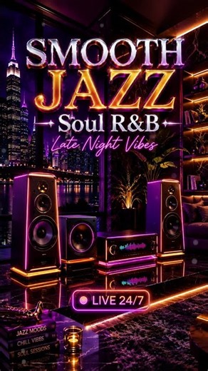 Smooth Jazz & Soul R&B 24/7 – Midnight Jazz Lounge | Relaxing Instrumental Vibes. Vol. 8