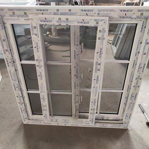 [Hot Item] Wholesale Vinyl Double Glazed Window Commercial PVC UPVC Windows Sliding Laminated Window