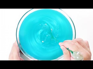 【DIY】Emerald Pearl Slime【slime ASMR】