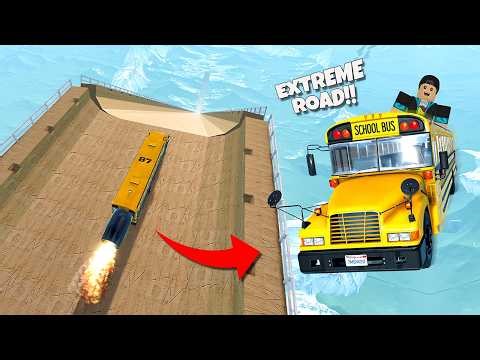 GG 1000%!! Tantangan Jalur Extreme & Mobil Realistik? 🔥🚔🔥 | Crash Car Physics Indonesia