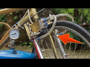 Amazing idea! how to install compressed air on your bike