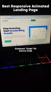 Responsive Animated Landing Page #shorts ‪@CodeWithHarry‬