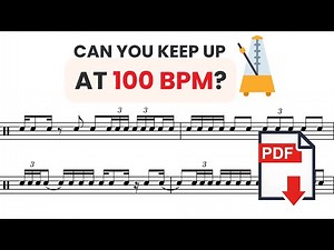 Level Up Your Rhythm Reading — 100 BPM Advanced Drill + Free PDF 🎶