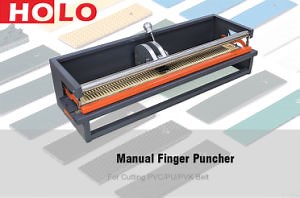 [Hot Item] Conveyor Belts PVC PU Hole Finger Puncher Punching Machine