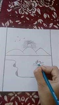 Beautiful Scenery Drawing #scenery #scenerydrawing #scenerylovers