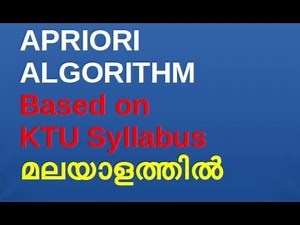 Apriori algorithm discussion and problem solving method