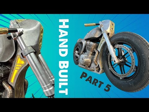 Hand Tools Only - Building a Custom Motorcycle - No CNC - Full Timelapse Build - Hard Tail Bobber