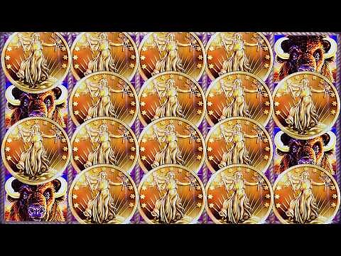 NON-STOP 4 COIN TRIGGERS 😲 OVER 599 FREE GAMES on BUFFALO GOLD