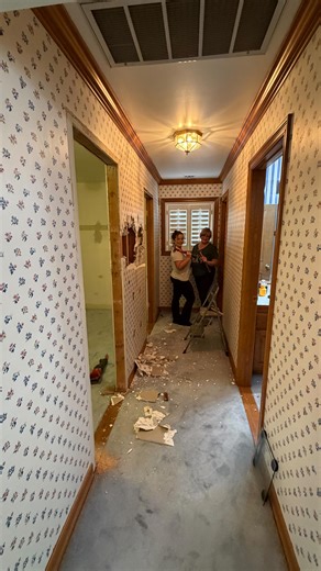 Myra Vasquez on Instagram: "Progress! Thankful for our amazing fam! We got so much done in such little time. Excuse my wobbly filming but a little sneak peek of some of the big changes. Fingers crossed the kitchen counters should be done this weekend, samples are currently arriving for the backsplash and flooring. Still quite a bit more to go but it’s starting to transform. #family #home #california #diy #renovation"